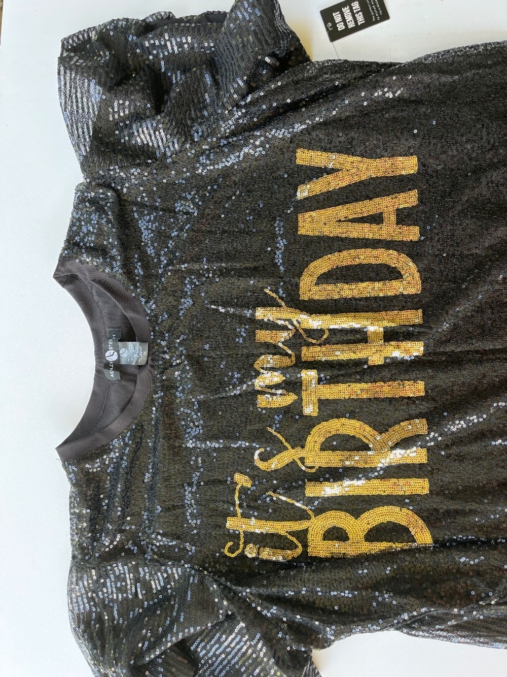 Ashley Stewart Women’s Plus Size 3X Sequin Birthday little black dress